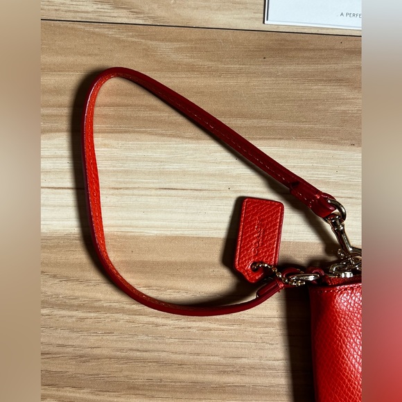 Orange COACH Wristlet - Picture 4 of 5